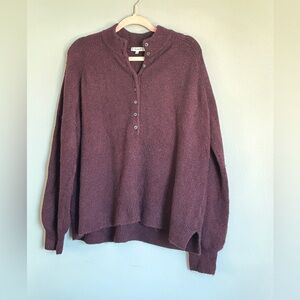 Madewell Henley Mock-neck Sweater Large